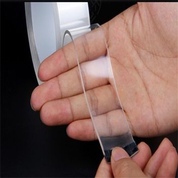 Adhesive Wall Mounting Strip Double Sided Tape Resuable Clear Removable Adhesive Strip 5m/196.8in