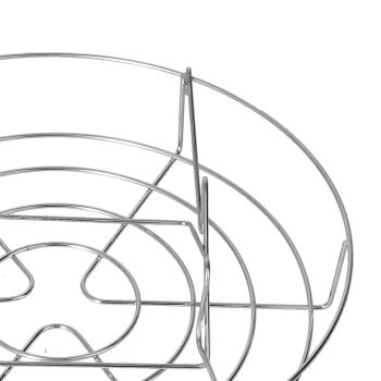 Stainless Steel Canning Rack Anti Rust Anti Scalding Foldable Contoured Steel Handles Rack