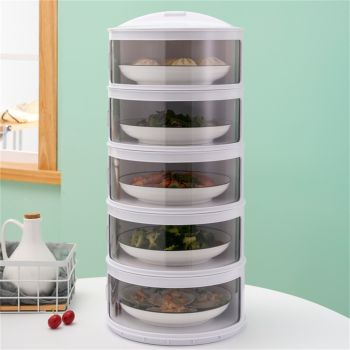 Insulated Food Cover Multilayer Heat Preservation Warm Intimate Effective Isolation Stackable Dish Cover5 Layers