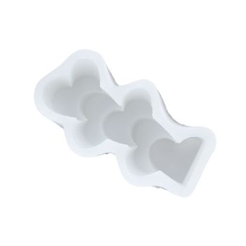 Candle Molds Silicone Easy Demoulding Food Grade Silicone DIY Chocolate Cake Mould for DIY Crafts Home DecorationLove Heart