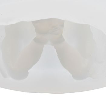 3D Angel Resin Mold Easy to Demold Reusable Food Grade Silicone Baby Angel Candle Mold for DIY Home Decoration CakeFace with Two Hands