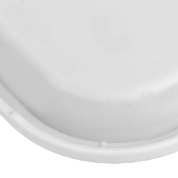 2pcs Food Tray Multifunctional Thickened Slip Resistance Chinese Fast Food Serving Tray for Dining Hall RestaurantsWhite