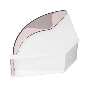 Coffee Filter Holder Coffee Paper Storage Rack with Dustproof Cover Coffee Filter Paper Container for Coffee Shop Home White
