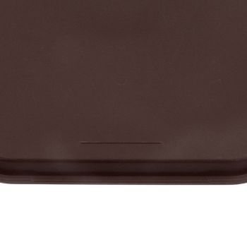2Pcs Fast Food Tray Stackable Rectangular Light Weight Anti Slip PP Food Service Tray for Restaurants CafesBrown