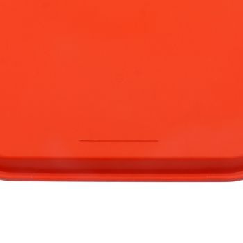 2Pcs Fast Food Tray Stackable Rectangular Light Weight Anti Slip PP Food Service Tray for Restaurants CafesOrange