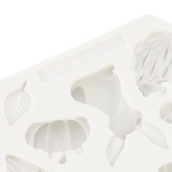 Silicone Mold Cute Animal Shape Easy Demoulding Flexible Soft Baking Mold for DIY Cake Fondant Chocolate 952 Grey