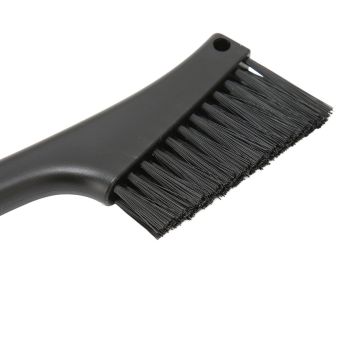 Coffee Brush Both Ends Removable Bottom Hanging Hole Design Round Handle Soft Elongated Brush Cleaner for Cafe