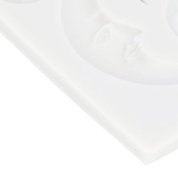 Silicone Fondant Mold Star Moon Face Nonstick Food Grade Silicone Reusable Heat Resistant Odorless Chocolate Molds