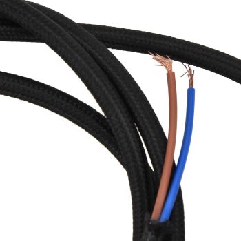 1.5m Plug in Pendant Light Cord Kit Black Vintage Lamp Socket Kit for Home DIY Light Fixtures