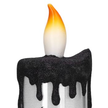 Halloween Snow Globe Candles Light LED Terrorist Decoration Electronic Candle Lamp for Party HolidayDancing Skeleton