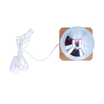 LED Night Light USB Interface Glass Ball Projection Lamp RGB Table Decoration for Home