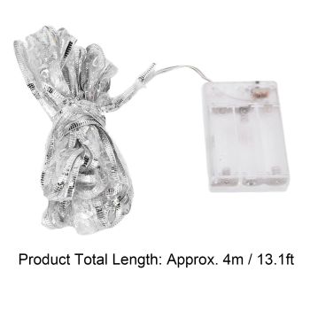Ribbon String Lights 40LED Decorative Light Strings for Festival Holiday Party Decoration Battery Operated