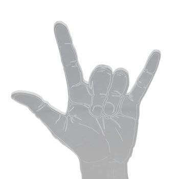 3D Sign Language I Love You Night Light Touch Control Adjustable USB Or Battery Powered Night Light for Valentine's Day