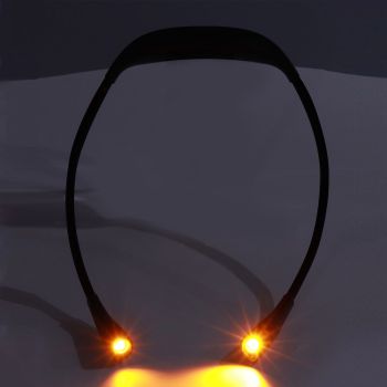 Neck Book Light USB Rechargeable Portable LED Neck Hanging Lamp for Reading RepairmentBlack