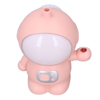 LED Desk Lamp 2 Lighting Modes Eye Protection USB Charging Astronaut Night Light with Pencil Sharpener for Home DeskPink