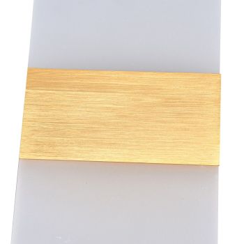 LED Wall Lamp 6W Acrylic Wall Light 360° Luminous High Brightness Preservative Up Down Lights for Bedroom Canteen 90‑265VGold
