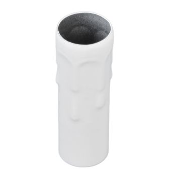 10Pcs E14 Metal Tube for Candle Lamp Holder Lamp Base Lighting Accessories 25x80mm White