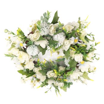 Gardenia Wreath American Holiday Home Decoration Door Hanging