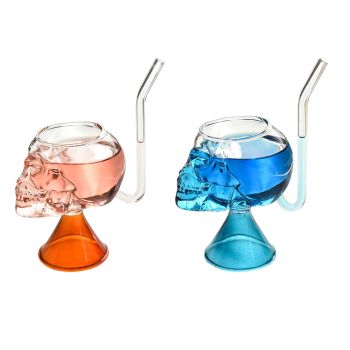 Skull Vampire Glass High Borosilicate Skull Glass Halloween Kitchen Decoration Cup for Fragrant Tea Red Wine