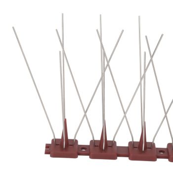 Bird Spikes 15 Feet Stainless Steel Pigeon Deterrent Spikes for Fence Roof Mailbox Window SK430 (4+2)