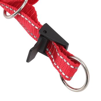 Dog Head Collar Breathable Dog Head Harness Dog Mouth Cover with Adjustable Strap for Outdoor Red XL