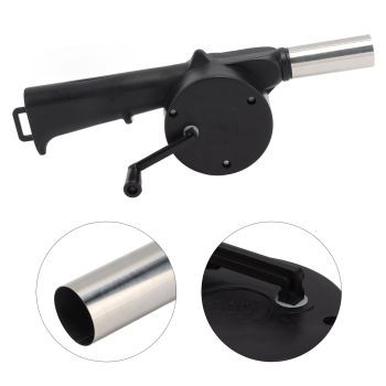 Hand Crank Blower Small Lightweight Portable Time Saving Multi Purpose Hand Crank BBQ Fan for Camping Fireplace Bonfire