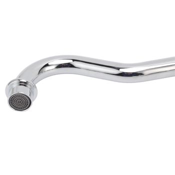 Bathroom Water Tap Retro European Style Brass Electroplating with Long Bend Hose Hot Cold Mixer Basin Faucet for Home