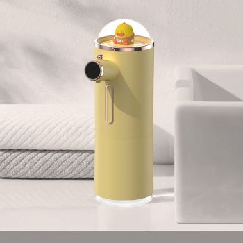 Automatic Foam Soap Dispenser Cute Intelligent Infrared Sensor Waterproof Rechargeable Touchless Automatic Soap Dispenser Yellow