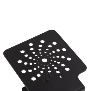 Coffee Machine Scale Rack Stainless Steel Height Adjustable Leakage Design Coffee Electronic Weighing Rack for Home Bar Black