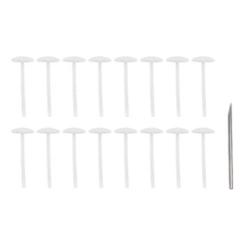 16PCS Bed Duvet Sheet Fixing Clip Mushroom Shaped Cloth Needle Plastic Quilt Fixator for Home Cushion Grey