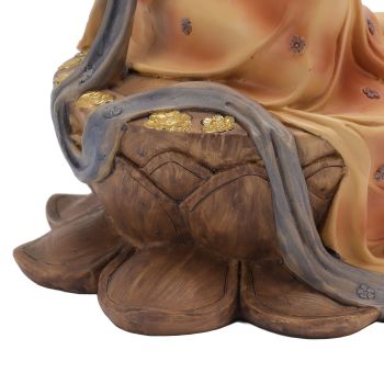 Resin Ancient Beauty Statue Chinese Style Classical Beautiful Women Figurine for Home Office Hotel Lotus
