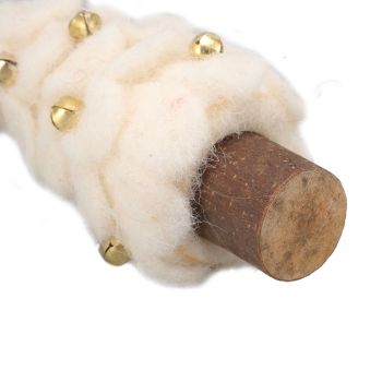 Wool Felt Christmas Tree Wood Small Christmas Tree Decorations for Home Display Window White