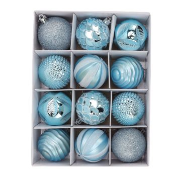 Christmas Tree Balls Ornaments Christmas Tree Decorations for Family Parties Garden Dinners Birthday Parties Blue
