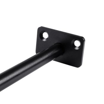 4 PCS Hidden Floating Shelf Bracket Round Wall Mount Shelf Supports Invisible Fixed Floating Holder A 01 2 Holes Black 150mm