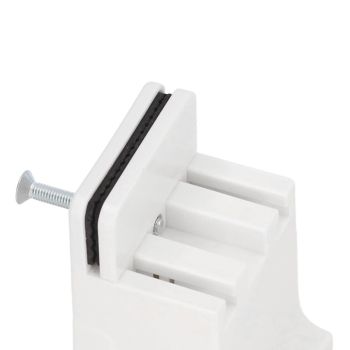 4pcs Adjustable Furniture Risers with Screw Clamp Rubber Bed Couch Risers for Heavy Duty Furniture White