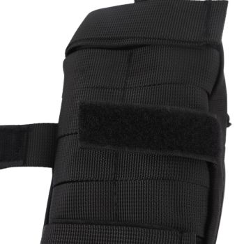 Outdoor Backpack Shoulder Strap Pouch Clip On Pouch Backpack Attachment Bag for Hikers Black