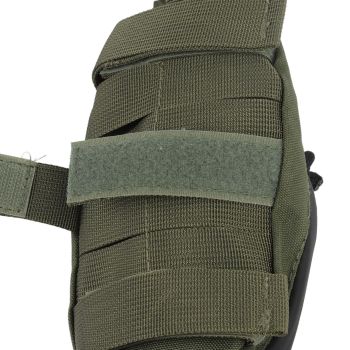 Outdoor Backpack Shoulder Strap Pouch Clip On Pouch Backpack Attachment Bag for Hikers OD Green