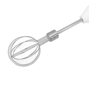 Electric Hand Mixer Three Different Speeds Battery Powered Handheld Milk Frother for Home Baking White