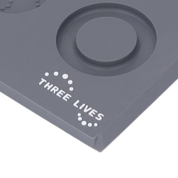 Coffee Tampers Mat Portable PVC Polished Back Antiskid Coffee Tamping Pad for Bar Cafe Home Grey