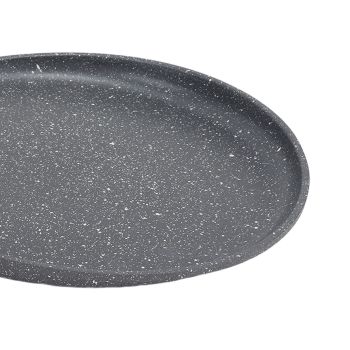 Frying Pan Prevents Stick Medical Stone Coating Aluminium Alloy Integrated Die Casting Breakfast Pan