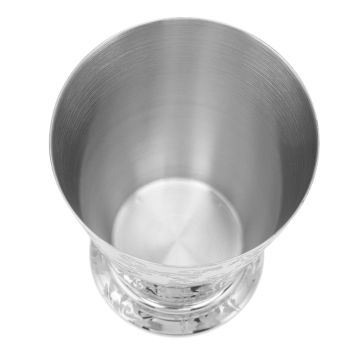 Cocktail Drinking Cup 304 Stainless Steel Silver Finish Moscow Mule Mug for Bars Home Leaf Pattern Carving
