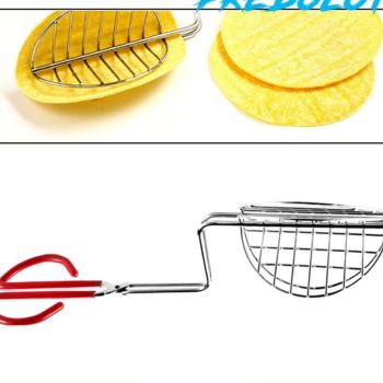 Taco Shell Tong with Long Handle Stainless Steel Taco Press For Making Homemade Taco Shells