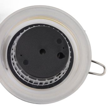 Cigar Jar Stainless Steel Silicone Ring with Hygrometer Waterproof Sealed Storage Jar for Home 96mmx129mm/3.8x5.1in