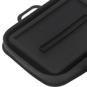 Silicone Air Cooker Pot Rectangular Fryer Liner Tray Replacement for Kitchen Cooking Accessories Black
