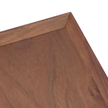 Black Walnut Tray Simple Fashion Serving Tray Serve Tea Fruit Cheese Wine Or Meals Medium Square