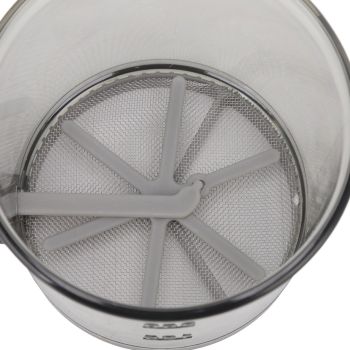 Flour Sifter Cup Handheld Double Layer Filter Mesh Flour Strainer Colander with Lid for Kitchen Supplies Baking Tools