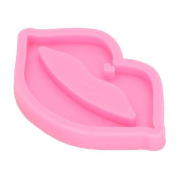 2pcs Lip Shape Silicone Molds Flexible DIY Fondant Molds Cake Decorating Molds for Cake Shop