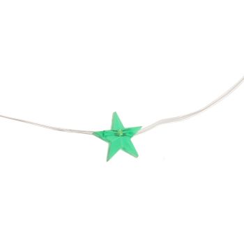 2 Sets Pentagram LED String Lights Battery Operated Fairy Star Lamp String Festival Decorations 5m Colorful