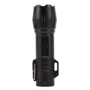 Electric Lighter Waterproof Windproof Aluminum Alloy Portable Lighter with Flashlight 3.7v Black