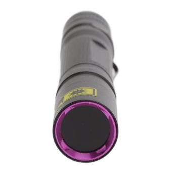 UV Flashlight 365nm Pen Clip Aluminium Alloy Button Control Multi Purpose Blacklight Flashlight for Money Jewelry Curing